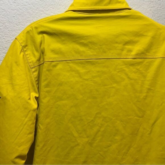 Lauren Ralph Lauren Yellow Cotton Zip Clasp Long Sleeve Denim Jacket Size Small - Picture 7 of 9